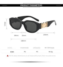 Lade das Bild in den Galerie-Viewer, Sunglasses sun Shades Vintage Men's and Women's Diamond Shaped Metal Large Logo Head Personalized unisex
