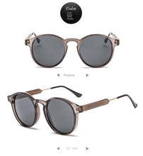 Lade das Bild in den Galerie-Viewer, Sunglasses sun Shades Retro Transparent Edge Trendy round Frame Korean Style Face Trimming unisex
