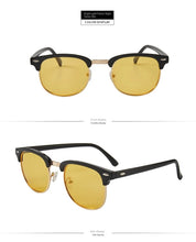Load image into Gallery viewer, Sunglasses sun Shades Polarized Half Frame Rice Nail Reflective Lenses Retro Photochromic Glass unisex
