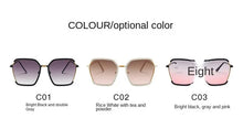 Load image into Gallery viewer, Sunglasses sun Shades Trendy Women's Big Frame Face Slimming Plain High Grade Sense Fashion unisex
