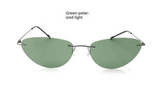 Load image into Gallery viewer, Sunglasses sun Shades Fashion and Ultra Light Polarized Driving UV Protection Frameless Metal with Hinge unisex
