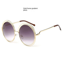 Load image into Gallery viewer, Sunglasses sun Shades Large Rim round Frame Women's Real Film Plain unisex
