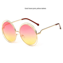 Load image into Gallery viewer, Sunglasses sun Shades Large Rim round Frame Women's Real Film Plain unisex
