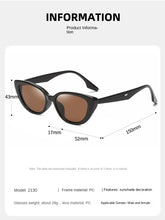 Lade das Bild in den Galerie-Viewer, Sunglasses sun Shades Beautiful Triangle Cats' Eye Women's Fashion Flat Frame Vintage Street Trendy Holiday unisex
