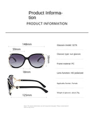Load image into Gallery viewer, Sunglasses sun Shades Metal Hollow Embellished Small Diamond Women's Fashion Camellia Large Frame Polarized Discolored unisex

