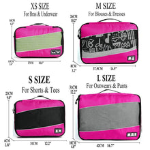 Lade das Bild in den Galerie-Viewer, Soperwillton 4 Piece Set High-grade Suitcase Organizer Travel Packing Cube Nylon Breathable Men Women Luggage Organizer Cube Set

