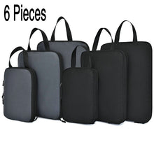 Lade das Bild in den Galerie-Viewer, Soperwillton Compression Packing Cubes Set For Travel 3 Sizes 3 6 Pieces Travel Luggage Packing Organizers Accessories #9004
