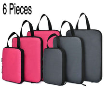 Lade das Bild in den Galerie-Viewer, Soperwillton Compression Packing Cubes Set For Travel 3 Sizes 3 6 Pieces Travel Luggage Packing Organizers Accessories #9004
