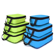 Lade das Bild in den Galerie-Viewer, Soperwillton Compression Packing Cubes Set For Travel 3 Sizes 3 6 Pieces Travel Luggage Packing Organizers Accessories #9004
