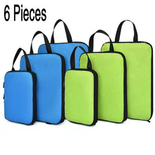 Lade das Bild in den Galerie-Viewer, Soperwillton Compression Packing Cubes Set For Travel 3 Sizes 3 6 Pieces Travel Luggage Packing Organizers Accessories #9004
