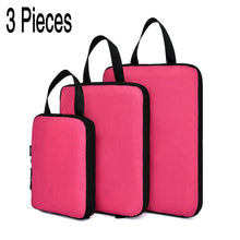 Lade das Bild in den Galerie-Viewer, Soperwillton Compression Packing Cubes Set For Travel 3 Sizes 3 6 Pieces Travel Luggage Packing Organizers Accessories #9004
