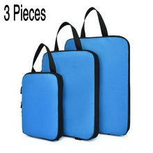 Lade das Bild in den Galerie-Viewer, Soperwillton Compression Packing Cubes Set For Travel 3 Sizes 3 6 Pieces Travel Luggage Packing Organizers Accessories #9004
