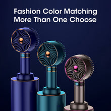 Lade das Bild in den Galerie-Viewer, Student Fan 2023 New Handheld Mini Fan USB 5000mAh Rechargeable Mini Portable Small Pocket Fan Data
