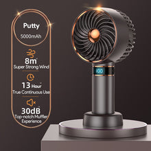 Lade das Bild in den Galerie-Viewer, Student Fan 2023 New Handheld Mini Fan USB 5000mAh Rechargeable Mini Portable Small Pocket Fan Data
