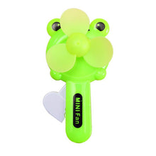 Load image into Gallery viewer, Summer Children Hand Press Portable Fan Cartoon Lollipop Shaped Easy Press Student Small Fan Househo
