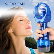 Load image into Gallery viewer, Summer Handheld Cooling Water Spray Mist Fan With Spray Bottle Desk Humidification Cartoon Handheld
