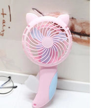 Load image into Gallery viewer, Summer Mini Cooling Air Conditioner Hand Pressed Small Fan Dormitory Student Mini Portable Handheld
