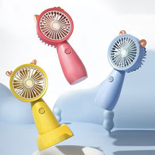 Load image into Gallery viewer, USB Handheld Small Electric Fan Summer Student  Portable Handheld Mini Small Electric Fan
