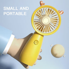 Load image into Gallery viewer, USB Handheld Small Electric Fan Summer Student  Portable Handheld Mini Small Electric Fan

