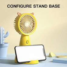 Load image into Gallery viewer, USB Handheld Small Electric Fan Summer Student  Portable Handheld Mini Small Electric Fan

