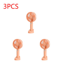 Load image into Gallery viewer, USB Mini Fan 1000/1200mAh Bracket Base 3 Speed Adjustment Small Desktop Air Cooler Portable Cooling
