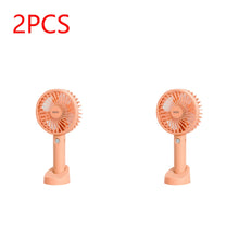 Load image into Gallery viewer, USB Mini Fan 1000/1200mAh Bracket Base 3 Speed Adjustment Small Desktop Air Cooler Portable Cooling
