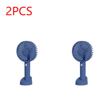 Load image into Gallery viewer, USB Mini Fan 1000/1200mAh Bracket Base 3 Speed Adjustment Small Desktop Air Cooler Portable Cooling
