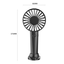 Load image into Gallery viewer, USB Mini Fan 1000/1200mAh Bracket Base 3 Speed Adjustment Small Desktop Air Cooler Portable Cooling
