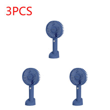 Load image into Gallery viewer, USB Mini Fan 1000/1200mAh Bracket Base 3 Speed Adjustment Small Desktop Air Cooler Portable Cooling
