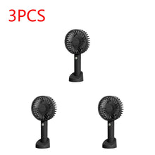 Load image into Gallery viewer, USB Mini Fan 1000/1200mAh Bracket Base 3 Speed Adjustment Small Desktop Air Cooler Portable Cooling
