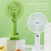 Load image into Gallery viewer, USB Mini Fan 1000/1200mAh Bracket Base 3 Speed Adjustment Small Desktop Air Cooler Portable Cooling

