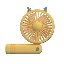 Load image into Gallery viewer, USB Mini Handheld Fan Outdoor Mini Creative Desktop Office Mute Charging Portable Handheld Foldable
