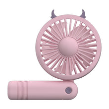 Load image into Gallery viewer, USB Mini Handheld Fan Outdoor Mini Creative Desktop Office Mute Charging Portable Handheld Foldable
