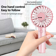 Lade das Bild in den Galerie-Viewer, USB Mini Handheld Fan Wind Power Convenient And Ultra-quiet Fan High Quality Portable Student Office
