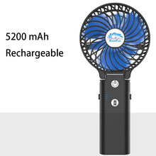 Load image into Gallery viewer, USB Powered Rechargeable Battery Operated Handheld Mini Fan Portable Small Hand Foldable Cooling Fan
