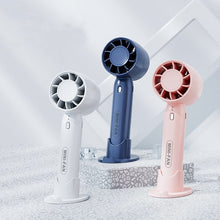 Lade das Bild in den Galerie-Viewer, USB Rechargeable Portable Mini Desktop Handheld Air Cooling Fan With Mobile Phone Holder Three Wind
