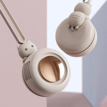 Load image into Gallery viewer, USB neck hanging portable mini fan Neck clip fan Neck Cooler Clip fan mini fan Neck Fan USB Recharge
