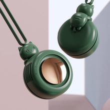Load image into Gallery viewer, USB neck hanging portable mini fan Neck clip fan Neck Cooler Clip fan mini fan Neck Fan USB Recharge
