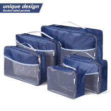 Load image into Gallery viewer, Ufine 5pcs Travel Luggage Organizer-Double Sided Carryon Lightweight Packing Cubes Storage Bags
