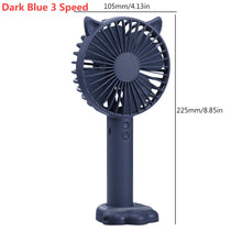 Lade das Bild in den Galerie-Viewer, Usb Mini Wind Power Handheld Fan3 Speed Adjustment Convenient And Ultra-quiet High Quality Summer Co
