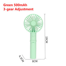 Lade das Bild in den Galerie-Viewer, Usb Mini Wind Power Handheld Fan3 Speed Adjustment Convenient And Ultra-quiet High Quality Summer Co
