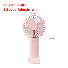 Lade das Bild in den Galerie-Viewer, Usb Mini Wind Power Handheld Fan3 Speed Adjustment Convenient And Ultra-quiet High Quality Summer Co
