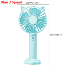 Lade das Bild in den Galerie-Viewer, Usb Mini Wind Power Handheld Fan3 Speed Adjustment Convenient And Ultra-quiet High Quality Summer Co
