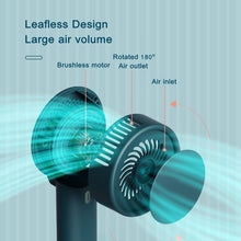 Lade das Bild in den Galerie-Viewer, XIAOMI 2023 Mini Fan Handheld Desktop 1200mAh Portable Chargeable Ventilator 3-gear Wind Adjustable
