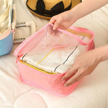 Lade das Bild in den Galerie-Viewer, 6pcs Travel Bags Waterproof Clothes Storage Luggage Organizer Pouch Packing Cube High Capacity Travel Set Weekend Bag
