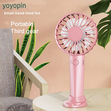 Lade das Bild in den Galerie-Viewer, YOYOPIN USB Mini Strong Wind Handheld Fan Portable and Quiet Rechargeable Hand Fan for Student Offic
