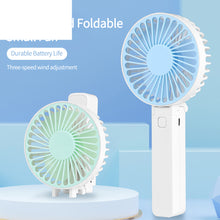 Load image into Gallery viewer, Portable Mini Desktop Air Cooler Folding Fan Handheld USB Rechargeable Fan Outdoor Travel Sports Fan
