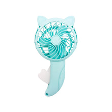 Load image into Gallery viewer, Portable Hand Held Fan Hand Pressure Fan Mini Fan Without Battery Household Cartoon Fan Cooling Cart
