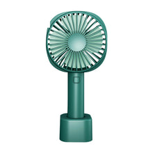 Load image into Gallery viewer, Mini Portable Handheld Fan with Base Rechargeable USB Silent Small Fan Long Battery Life for Travel

