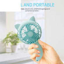 Load image into Gallery viewer, Portable Hand Held Fan Hand Pressure Fan Mini Fan Without Battery Household Cartoon Fan Cooling Cart
